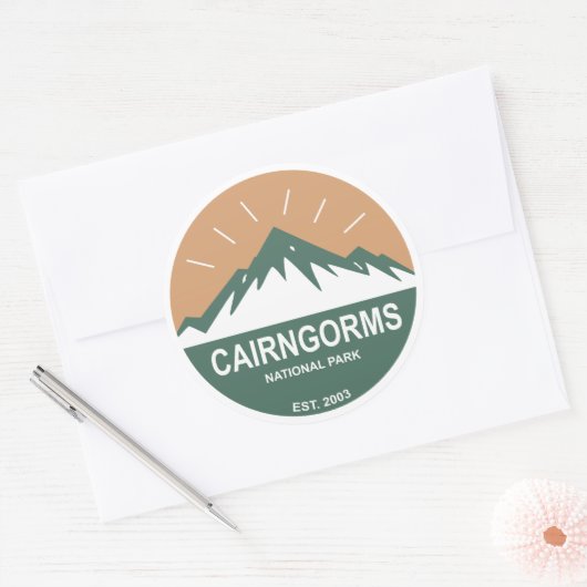 Cairngorms Nationalpark Schottland Runder Aufkleber (Umschlag)