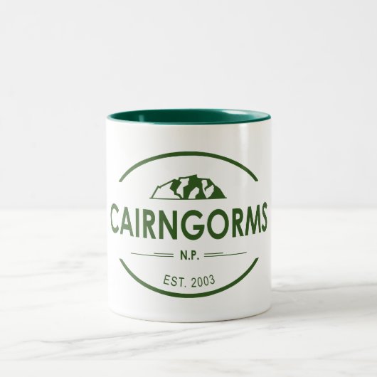 Cairngorms Nationalpark Schottland Zweifarbige Tasse (Mittel)