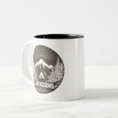 Cairngorms Nationalpark Schottland Zweifarbige Tasse (Vorderseite Links)