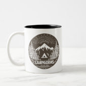 Cairngorms Nationalpark Schottland Zweifarbige Tasse (Links)