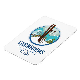 Cairngorms Schottland Logo Magnet