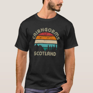 Cairngorms Schottland Vintage Retro Sonnenuntergan T-Shirt