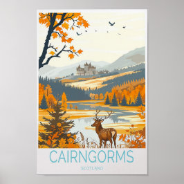 Cairngorms Travel Poster - Schottland Travel Wall