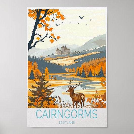 Cairngorms Travel Poster - Schottland Travel Wall (Vorne)
