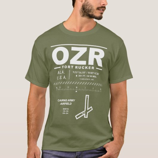 Cairns Army Airfield Fort Rucker OZR T - Shirt (Vorderseite)
