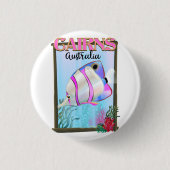 Cairns Australia Holiday poster Button (Vorderseite)
