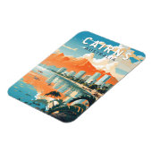 Cairns Australia Reisen Kunst Vintag Magnet (Linke Seite)