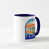 Cairns Australia Travel Art Vintage Tasse (VorderseiteRechts)