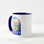 Cairns Australia Travel Art Vintage Tasse (Vorderseite Links)