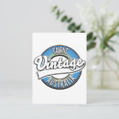 Cairns Australia Vintages Logo. Postkarte (Stehend Vorderseite)