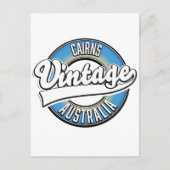 Cairns Australia Vintages Logo. Postkarte (Vorderseite)