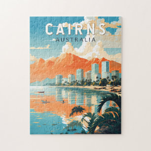 Cairns Australien Reise Kunst Vintage Puzzle