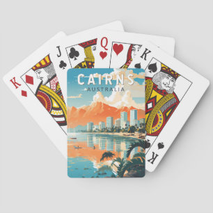Cairns Australien Reise Kunst Vintage Spielkarten