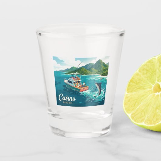 Cairns Australien Schnapsglas (Vorderseite)