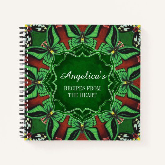 Cairns Birdwing Butterfly Rezept Notizblock (Vorderseite)