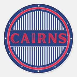 Cairns City Pride Emblem – Australian Identity Runder Aufkleber