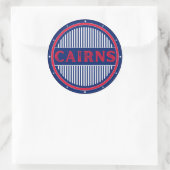 Cairns City Pride Emblem – Australian Identity Runder Aufkleber (Tasche)