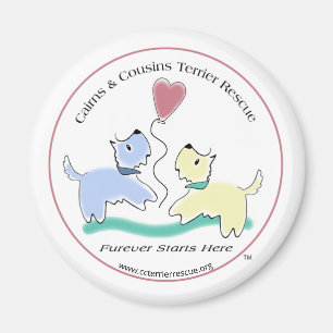 Cairns & Cousins Terrier Rescue Logo-Magnet Magnet