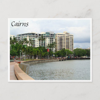 Cairns esplanade skyline postkarte