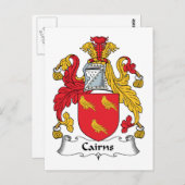 Cairns Familienwappen Postkarte (Vorne/Hinten)