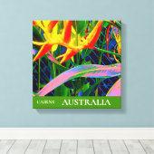 Cairns Tropical Blume Australien Kunst Leinwanddruck (Insitu (Holzboden))