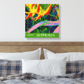 Cairns Tropical Blume Australien Kunst Leinwanddruck (Insitu (Schlafzimmer))