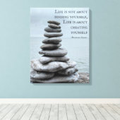 Cairnsteinfotografie | Bernard Shaw - Zitat Leinwanddruck (Insitu (Holzboden))