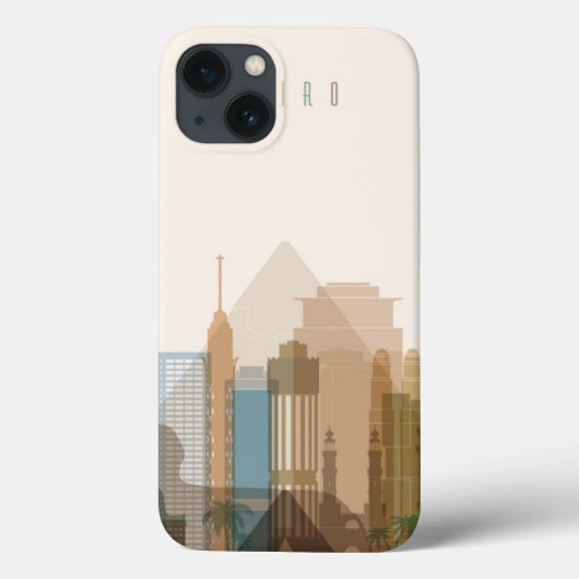 Cairo, Egypt | City Skyline Case-Mate iPhone Hülle (Rückseite)