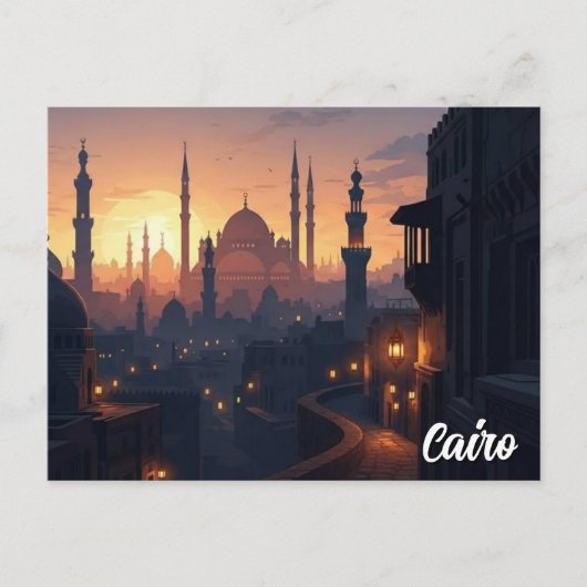 Cairo Egypt Travel Postkarte (Vorderseite)
