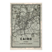 Cairo map print poster canvas Egypt (Vorne)