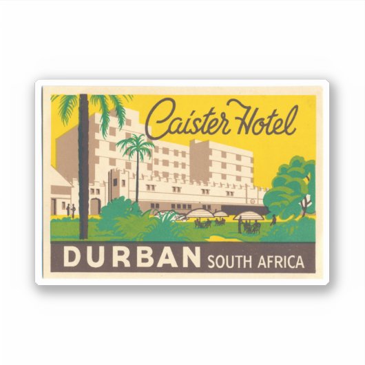 Caiseter Hotel Durban South Africa Sticker (Vorderseite)