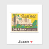Caiseter Hotel Durban South Africa Sticker (Blatt)