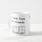 Cait periodisch Table name Tasse (Vorderseite Links)