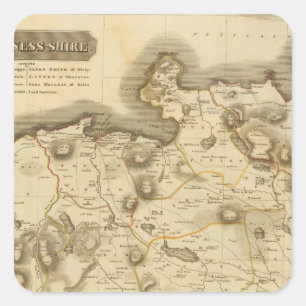 Caithness Grafschaft Quadratischer Aufkleber