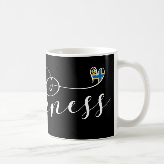 Caithness Heart Flag, Schottland Kaffeetasse (Rechts)