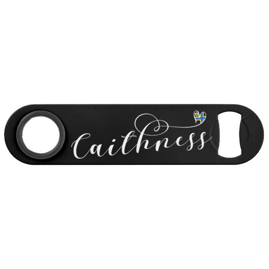 Caithness Heart Flag, Schottland Speed Flaschenöffner (Vorderseite (Horizontal))