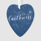 Caithness Heart in Flag, Schottland Ornament (Vorderseite)