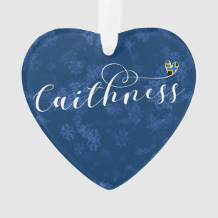 Caithness Heart in Flag, Schottland Ornament