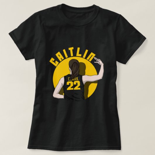 Caitlin Clark Back T - Shirt (Design vorne)