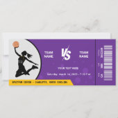 Caitlin Clark Basketball Ticket WNBA #22 Einladung (Vorderseite)
