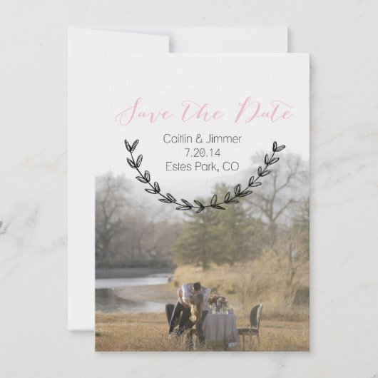 Caitlin & Jimmer Personalisiert Save the Date 02 (Vorderseite)