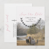 Caitlin & Jimmer Personalisiert Save the Date 02 (Vorne/Hinten)