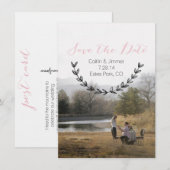 Caitlin & Jimmer Save the Date Personalisiert 01 (Vorne/Hinten)