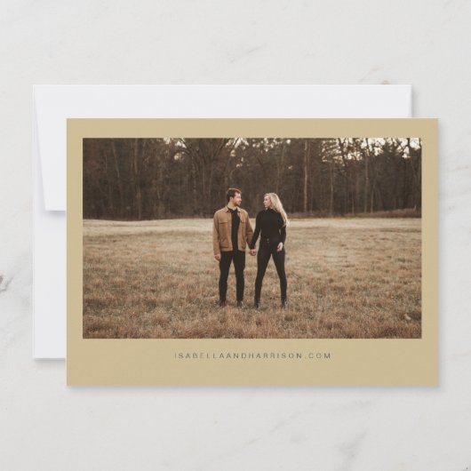 CAITLIN Marine und Gold ändern das Datum der Einla Einladung (Rückseite)