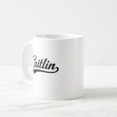 Caitlin name first last family gifts kaffeetasse (Vorderseite Links)