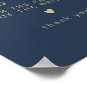 CAITLIN Navy & Gold vorbehalten für Familie der Br Poster (Ecke)