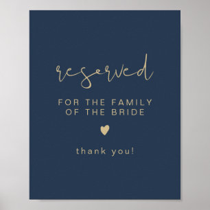 CAITLIN Navy & Gold vorbehalten für Familie der Br Poster