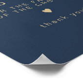 CAITLIN Navy & Gold vorbehalten für Familie der Br Poster (Ecke)