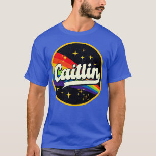 Caitlin Regenbogen im Weltraum im Vintage-Stil T-Shirt