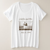 Caitlin und Bru 1990 (Women's Plus) Große Größe T-Shirt (Design vorne)